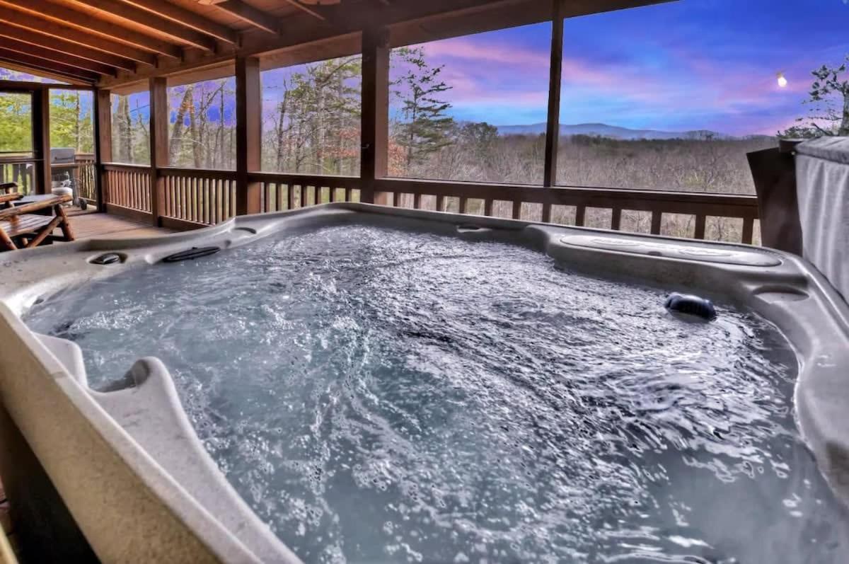 Mountain Views Hot Tub Firepit Close To Town Blue Ridge Exterior foto